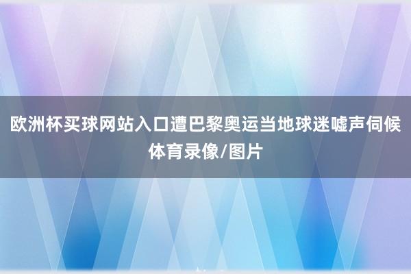 欧洲杯买球网站入口遭巴黎奥运当地球迷嘘声伺候体育录像/图片