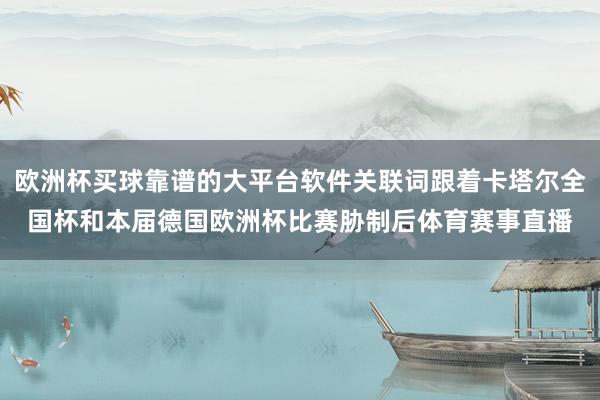 欧洲杯买球靠谱的大平台软件关联词跟着卡塔尔全国杯和本届德国欧洲杯比赛胁制后体育赛事直播