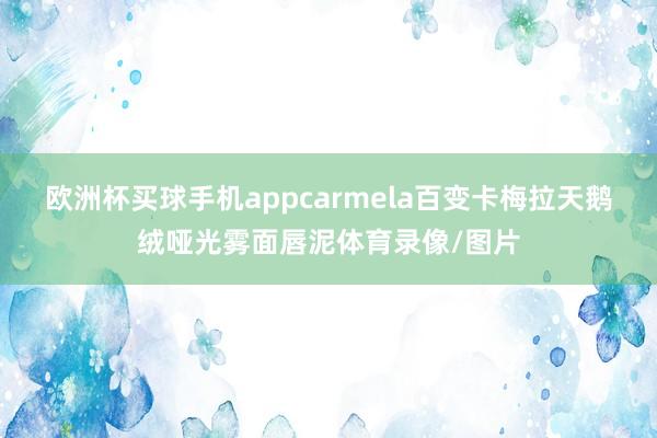 欧洲杯买球手机appcarmela百变卡梅拉天鹅绒哑光雾面唇泥体育录像/图片