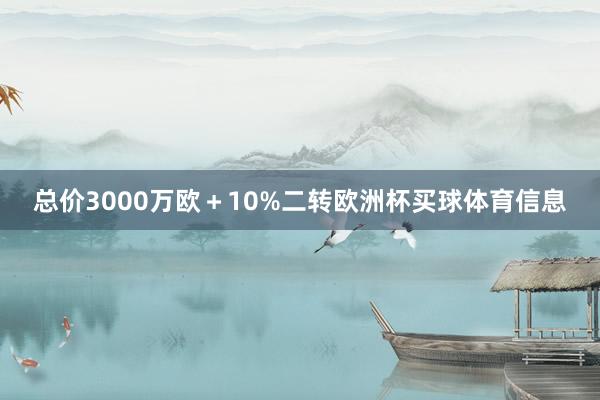 总价3000万欧＋10%二转欧洲杯买球体育信息