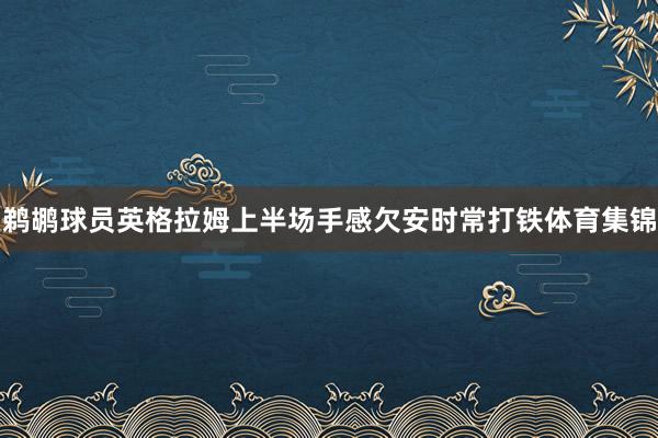 鹈鹕球员英格拉姆上半场手感欠安时常打铁体育集锦